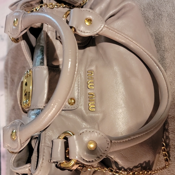 Miu Miu ( PRADA) SMALL BOW BAG AND WALLET AUTHENTIC ,2 FOR  1 SET!! - Picture 13 of 15